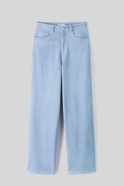 Pantalon wide leg en velours