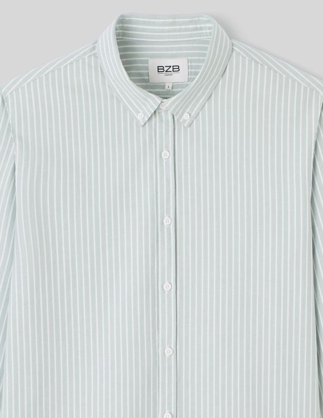 Chemise oxford rayée