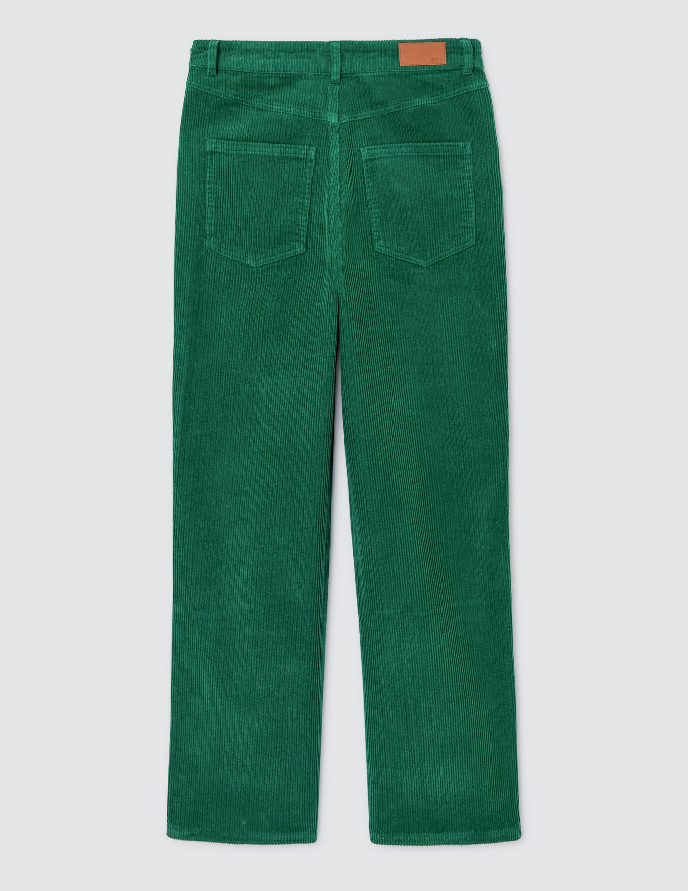 Pantalon velours straight long en coton iab