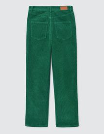 Pantalon velours straight long en coton iab