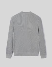 Pull col rond maille c&ocirc;tel&eacute;e