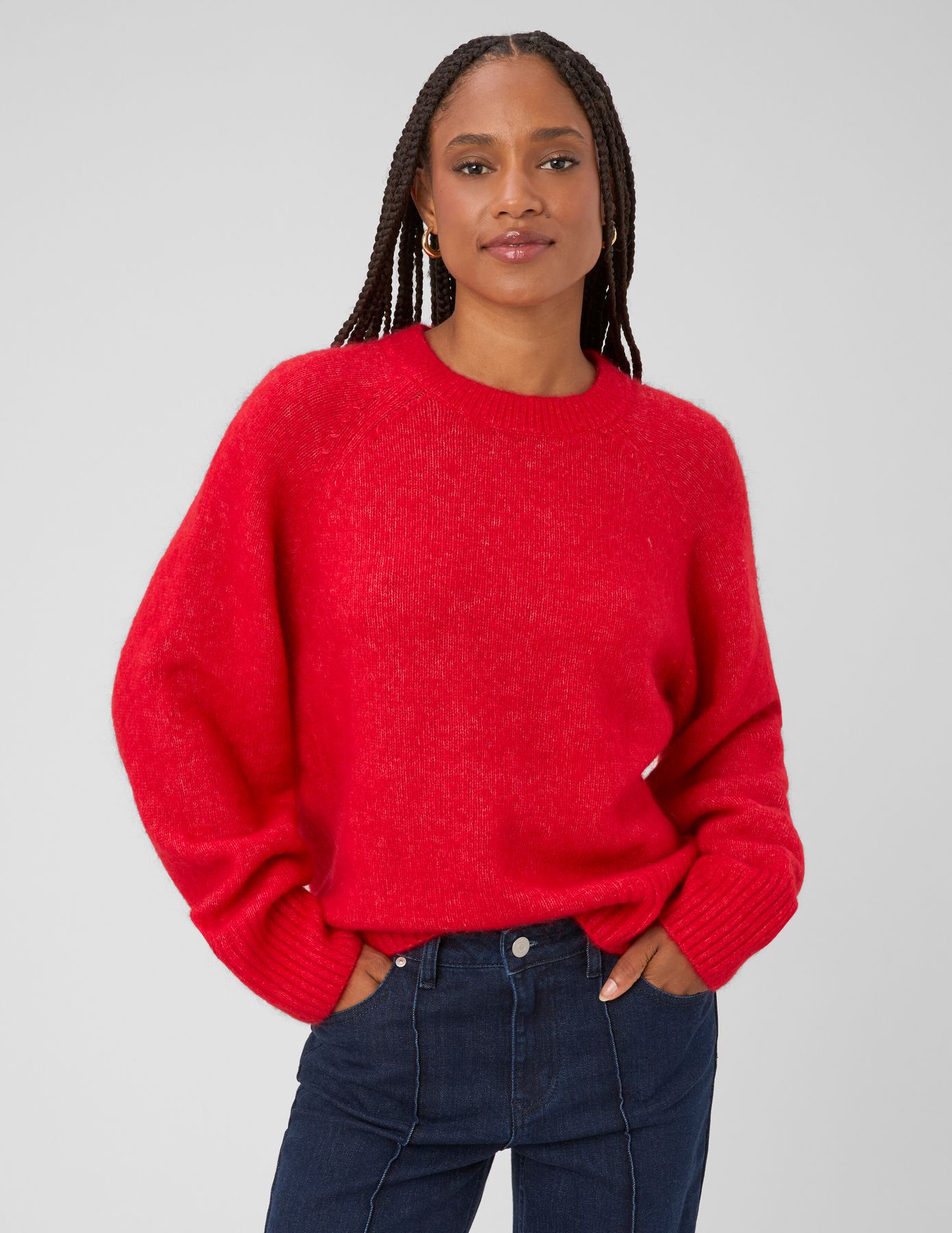 Pull col rond premium