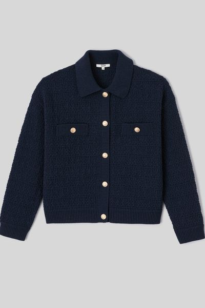 Gilet boutonn&eacute; col polo