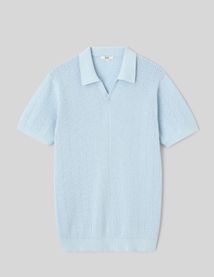 Polo maille ajour&eacute;e