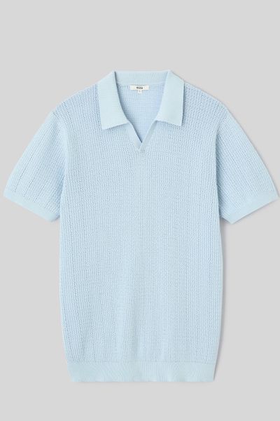Polo maille ajour&eacute;e