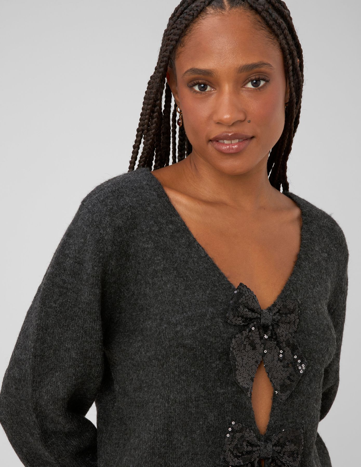 Gilet noeuds sequins