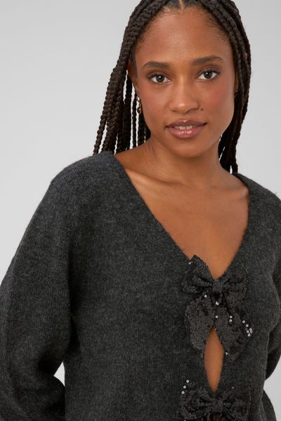 Gilet noeuds sequins