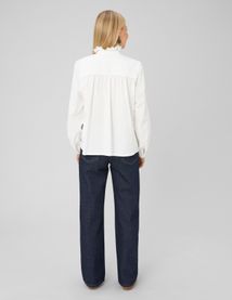 Blouse velours c&ocirc;tel&eacute;