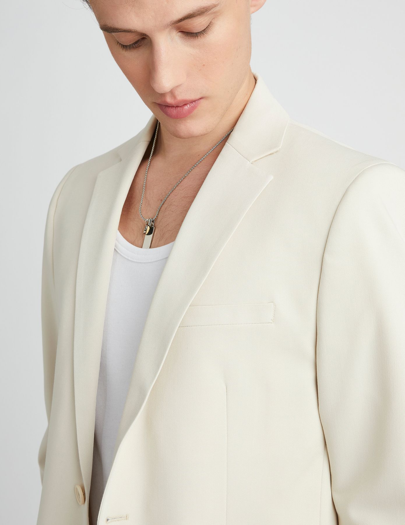 Veste de costume coupe droite
