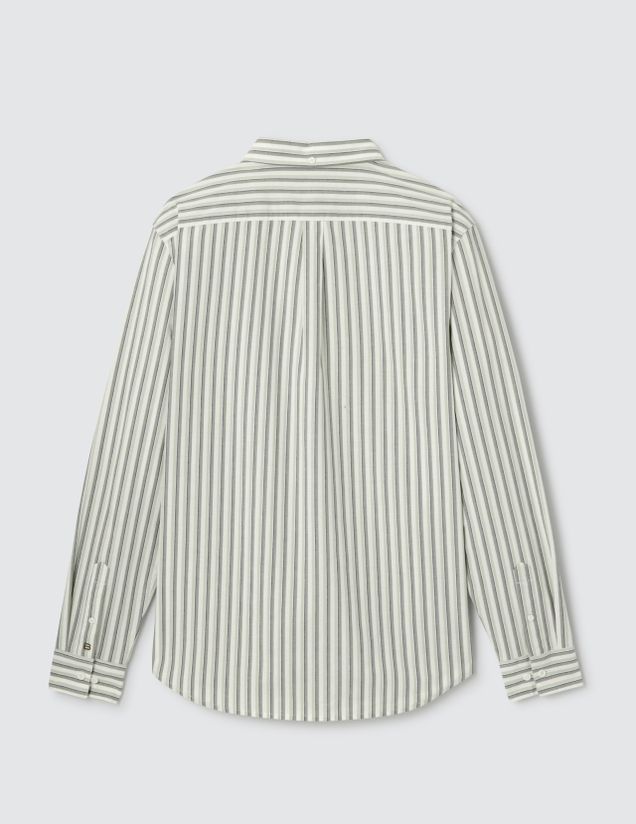 Chemise rayée droite