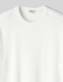 T-shirt lourd touch&eacute; peau de p&ecirc;che