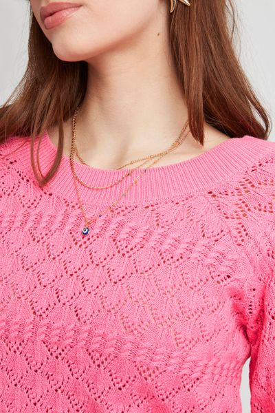 Pull en coton ajour&eacute;