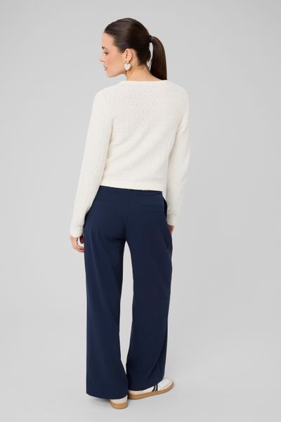 Pantalon large &agrave; pinces