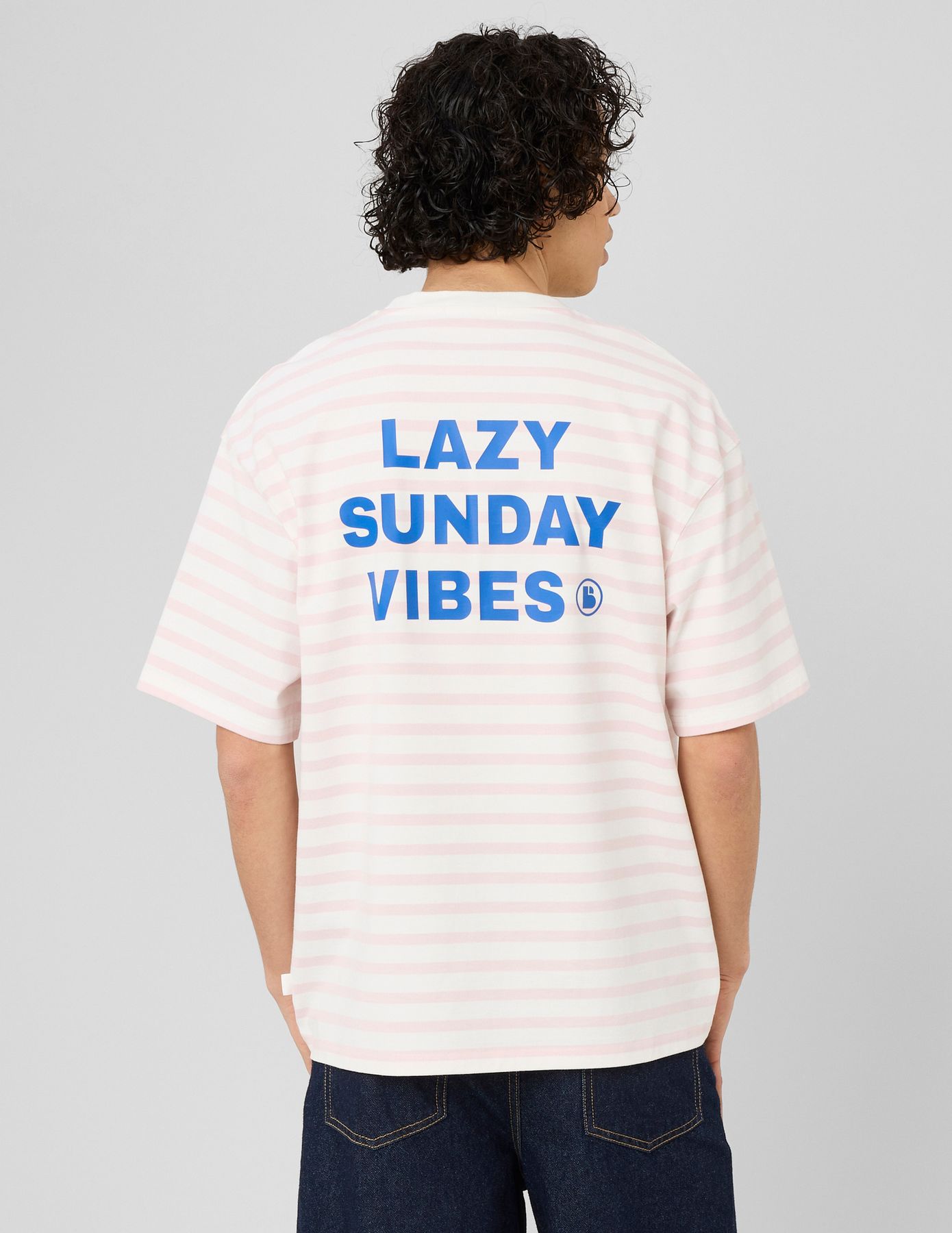T-shirt marini&egrave;re imprim&eacute; devant/dos