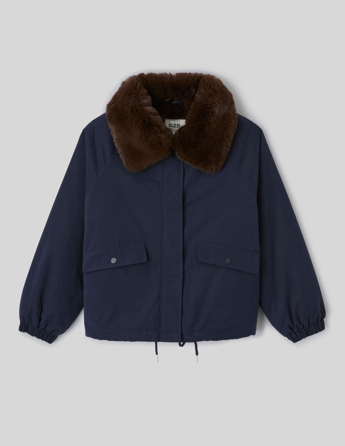 Blouson col duveteux