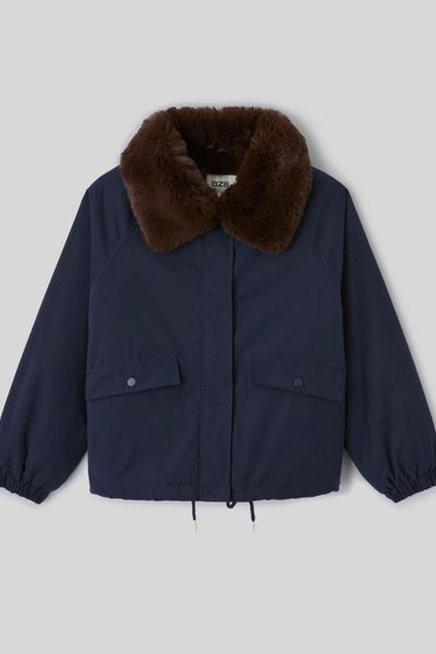 Blouson col duveteux
