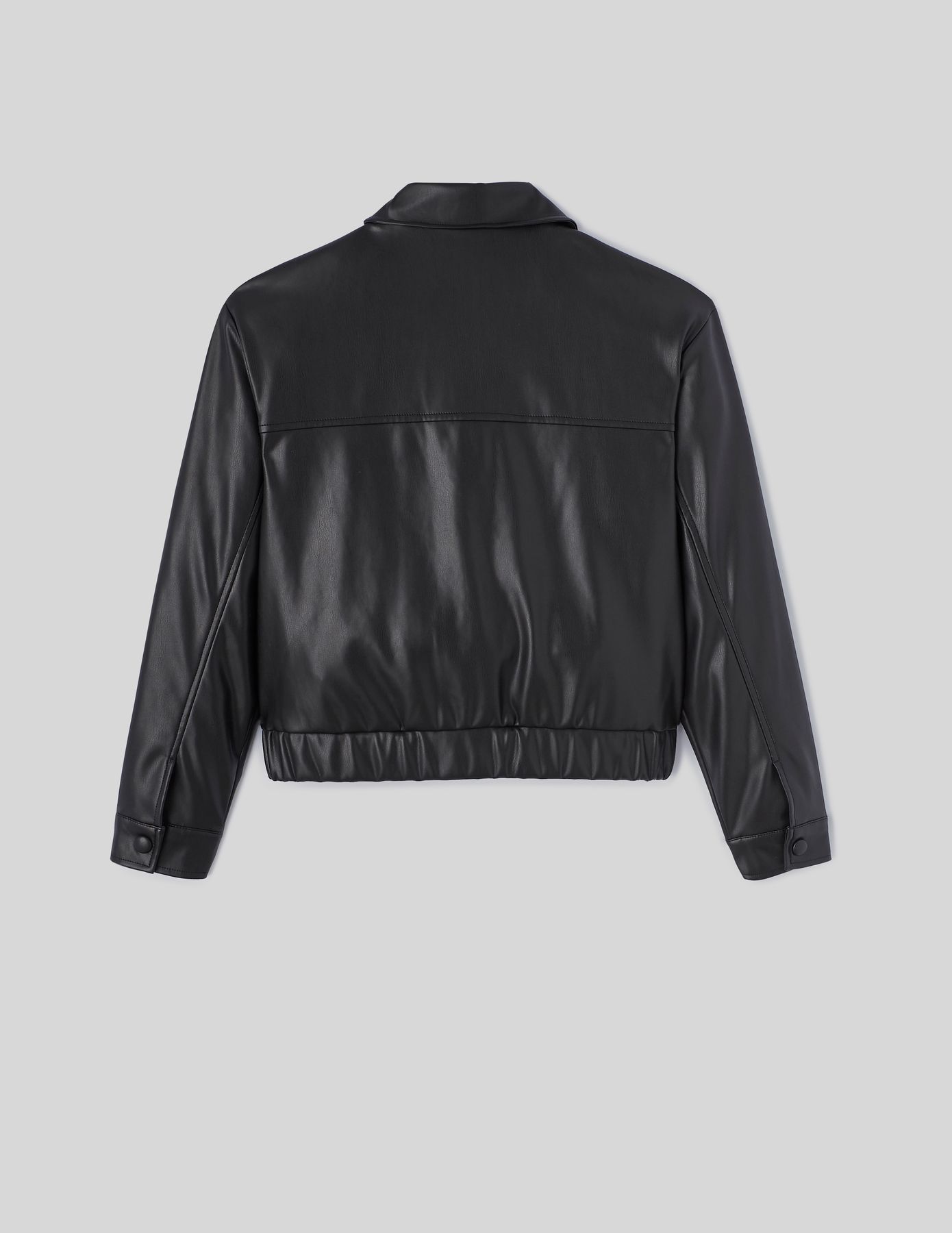 Blouson bombardier en tissu enduit