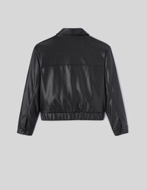 Blouson bombardier en tissu enduit