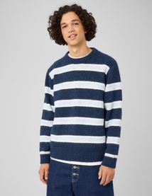 Pull ray&eacute; col rond