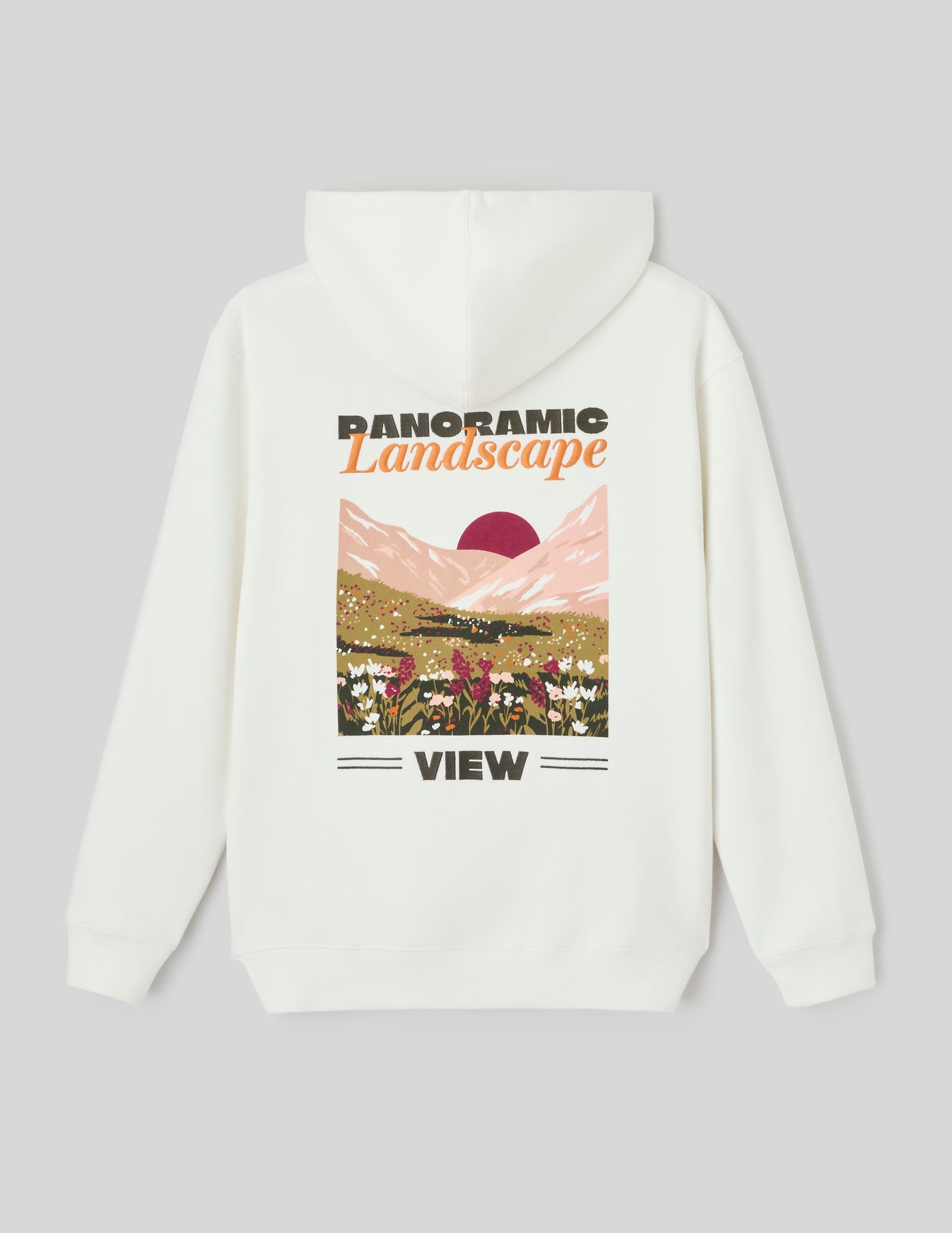 Sweat &agrave; capuche imprim&eacute; devant / dos