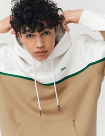 Sweat colorblock avec bande contrastée