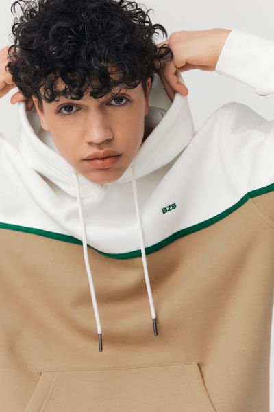 Sweat colorblock avec bande contrastée
