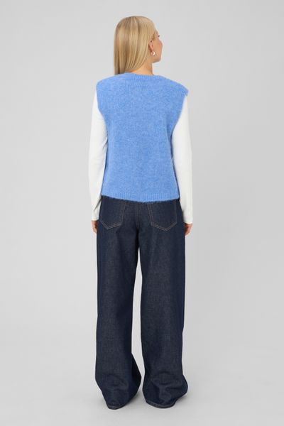 Gilet sans manches &agrave; nouer