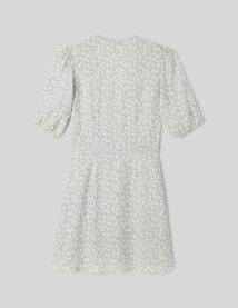 Robe cache coeur imprimée floral