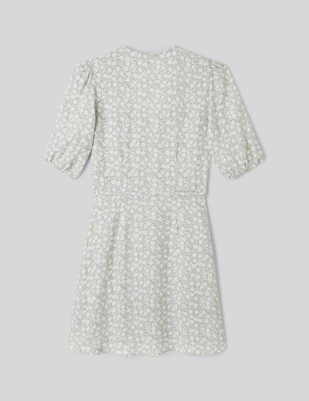 Robe cache coeur imprimée floral