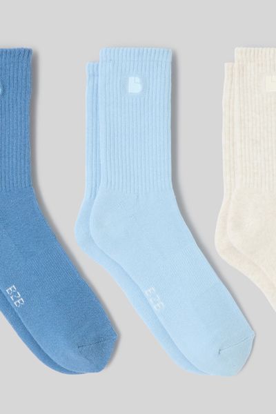 Lot de 3 paires de chaussettes brodées