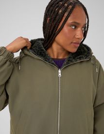 Parka r&eacute;versible l&eacute;opard