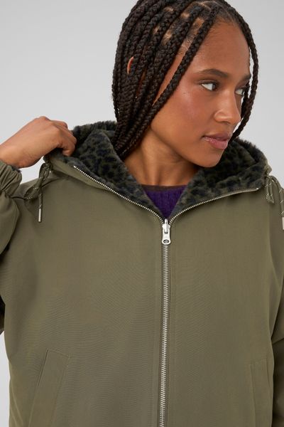 Parka r&eacute;versible l&eacute;opard