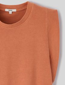 T-shirt sans manches délavé