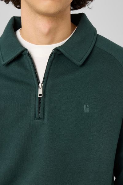 Sweat col polo zipp&eacute;