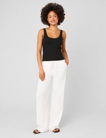 D&eacute;bardeur bords en dentelle