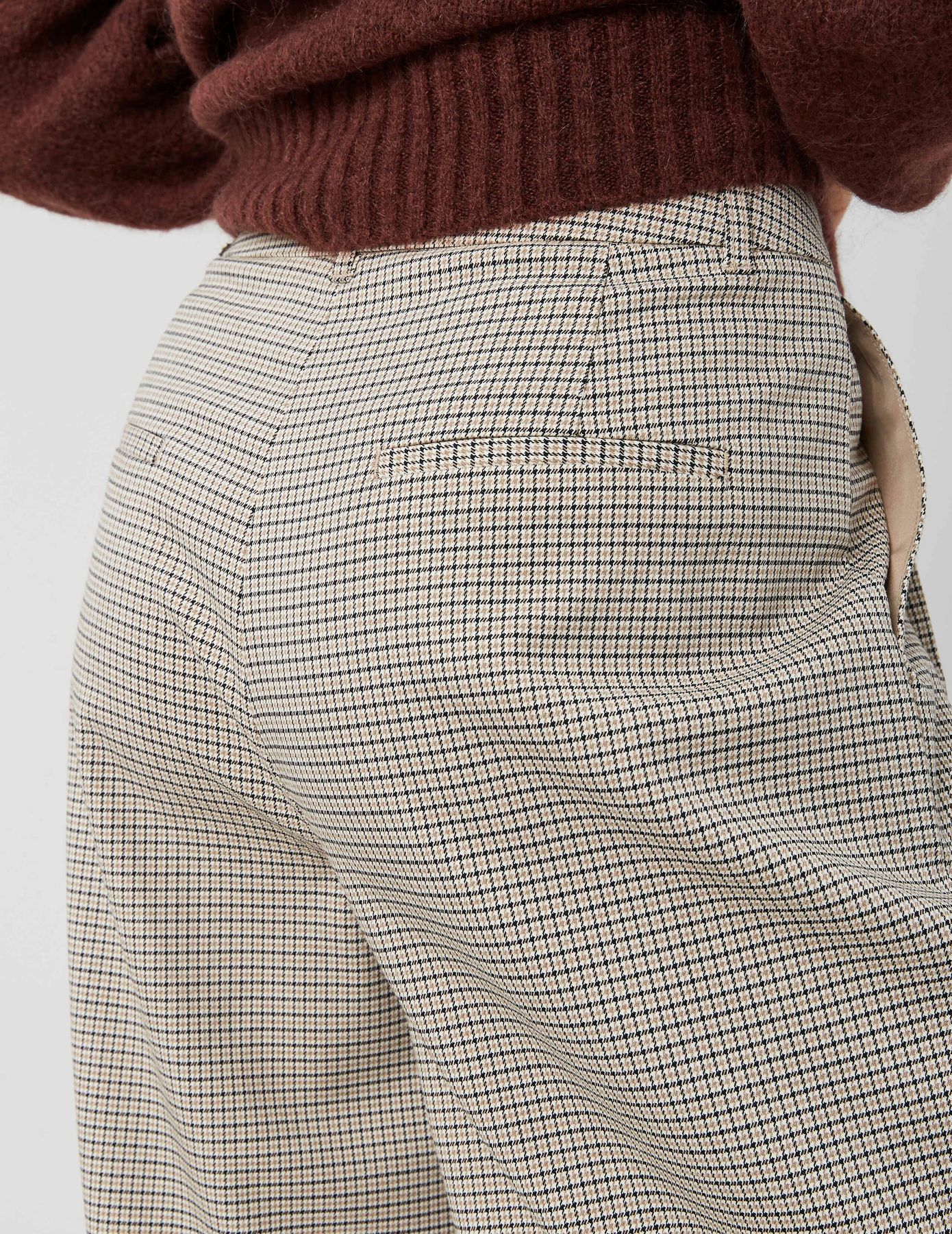 Pantalon carreaux à pinces