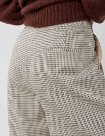 Pantalon carreaux à pinces