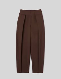 Pantalon ample pliss&eacute;