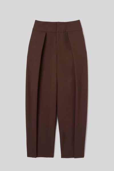 Pantalon ample pliss&eacute;