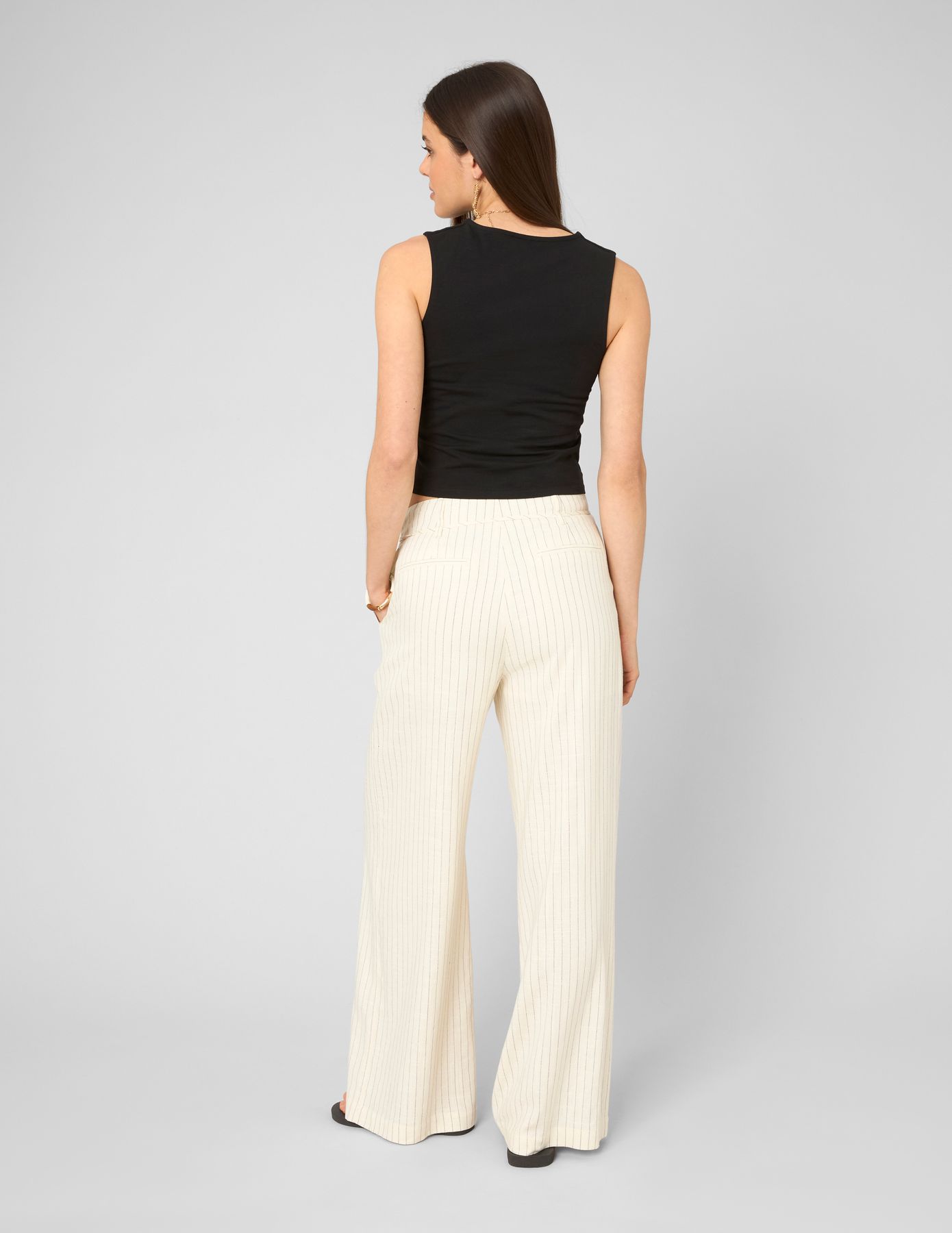 Pantalon fluide ray&eacute;