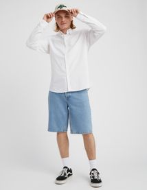 Chemise unie ajustée