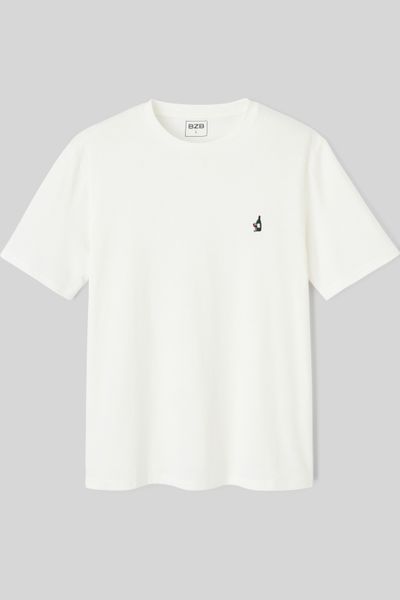 T-shirt broderie poitrine