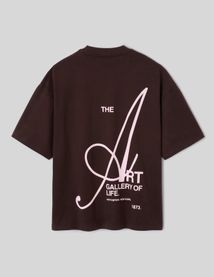 T-shirt &eacute;pais imprim&eacute; devant / dos