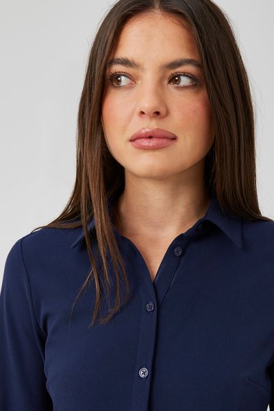 Robe chemise plissée