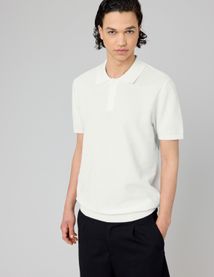 Polo matière fantaisie