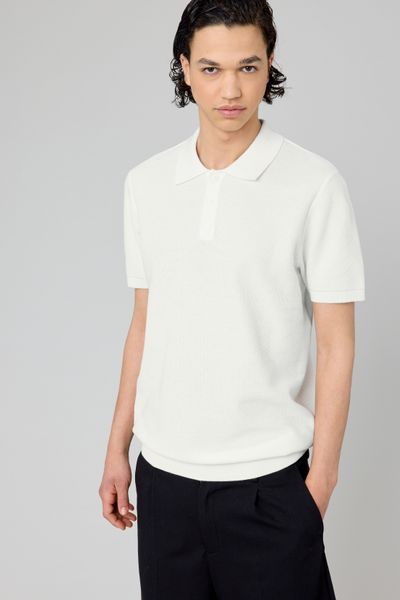Polo matière fantaisie