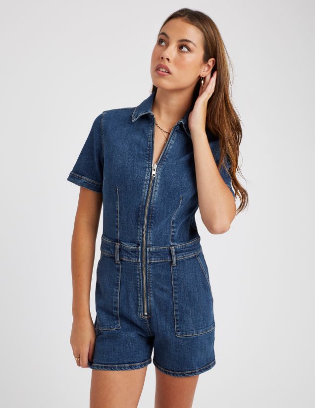Combishort en jean