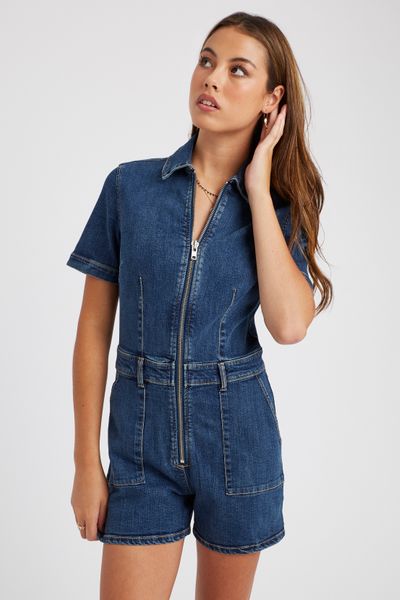 Combishort en jean