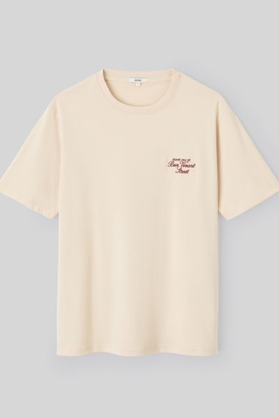 T-shirt broderie poitrine