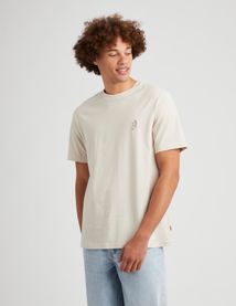 T-shirt broderie poitrine